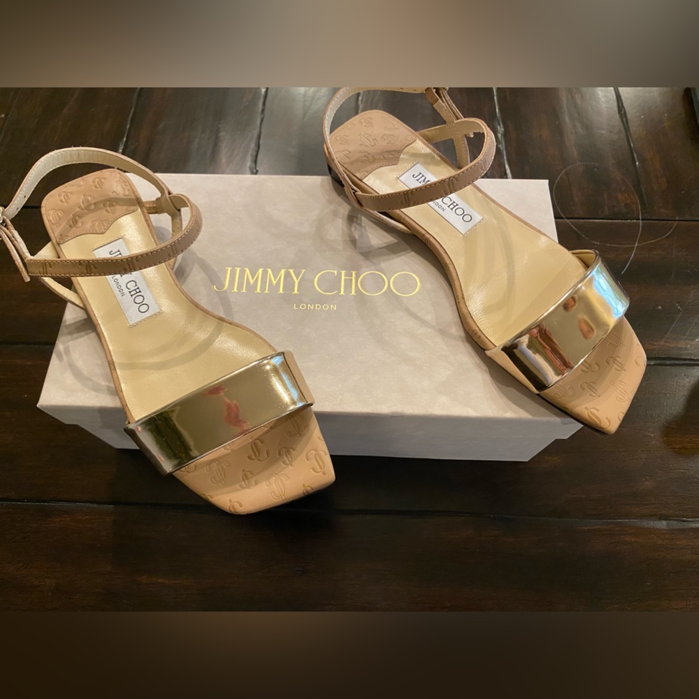 Jimmy Choo NEVER WORN  Andra flat sandals size 37